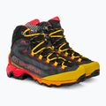 Herren-Trekkingstiefel La Sportiva Aequilibrium Hike GTX carbon/gelb 4