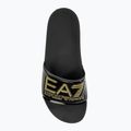 Slides Schlappen  EA7 Emporio Armani Water Sports Visibility shiny black/gold 5