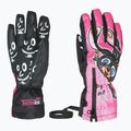 Kinder Skihandschuhe Level Lucky hot pink