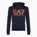 Herren Hoodie Sweatshirt EA7 Emporio Armani Train Logo Series Oversize Logo Hoodie Coft navy blue 5