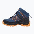 CMP Rigel Mid blueteel / flame Kinder-Trekkingstiefel 10