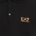 Herren EA7 Emporio Armani Core Identity Poloshirt schwarz / goldfarbenes Logo 3