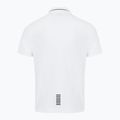 Herren EA7 Emporio Armani Core Identity Piqué Polo Shirt weiß 2