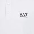 Herren EA7 Emporio Armani Core Identity Piqué Polo Shirt weiß 3