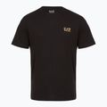 Herren EA7 Emporio Armani Pima Baumwolle Core Identity T-Shirt schwarz
