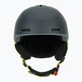 Skihelm Briko Aran matt shark gray/light gray/electric lime 2