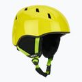 Kinder-Skihelm Briko Makalu Jr shiny sunflower yellow/lineade green