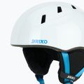 Kinder-Skihelm Briko Makalu Jr shiny white/lochmara blue 7