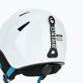 Kinder-Skihelm Briko Makalu Jr shiny white/lochmara blue 8