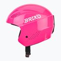 Kinder-Skihelm Briko Elias Jr shiny neon pink 3