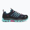 CMP Kinder-Trekking-Stiefel Rigel Low Wp b.blue/acqua 2
