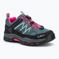 CMP Kinder-Trekking-Stiefel Rigel Low Wp mineral grün / lila fluo