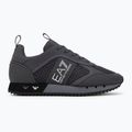 EA7 Emporio Armani Schwarz & Weiß Schnürsenkel Asphalt grau/silv.g7 Schuhe 2