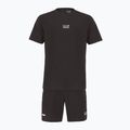 EA7 Emporio Armani Ventus7 schwarzes T-shirt + Shorts Set