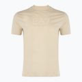Herren EA7 Emporio Armani Sichtbarkeit Baumwolle Crew Mandelmilch T-shirt