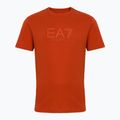 Herren EA7 Emporio Armani Sichtbarkeit Baumwolle Crew Rooibos-Tee-T-Shirt