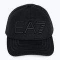 EA7 Emporio Armani Zug Logo Serie Gestickte Baseballkappe schwarz 2