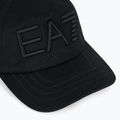 EA7 Emporio Armani Zug Logo Serie Gestickte Baseballkappe schwarz 3