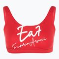 Zweiteiliger Damen-Badeanzug EA7 Emporio Armani Maxi Logo Bikini Top racing red 3