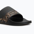 EA7 Emporio ArmaniWater Sports Tape flip-flops voll schwarz / gold 7