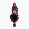 Kinder-Inlineskates mit Schützern Rollerblade Microblade Combo Jr black/pink 5