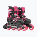 Kinder-Inlineskates mit Schützern Rollerblade Microblade Combo Jr black/pink 6
