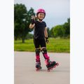 Kinder-Inlineskates mit Schützern Rollerblade Microblade Combo Jr black/pink 12