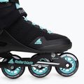 Damen Inlineskates Rollerblade Sirio 80 W black/teal blue 7