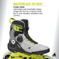 Inlineskates Herren Rollerblade Macroblade 110 Boa black/grey/lime 8