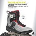 Inlineskates Herren Rollerblade Macroblade 90 Boa black/grey/red 8