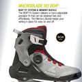 Inlineskates Herren Rollerblade Macroblade 90 Boa black/grey/red 10