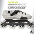 Inlineskates Rollerblade Twister 90R white smoke/black 9