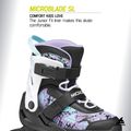 Inlineskates Kinder Rollerblade Microblade SL Jr black/lavender/light blue 8