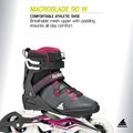 Inlineskates Damen Rollerblade Macroblade 90 W black/burgundy/ocean green 8