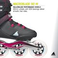 Damen-Inlineskates Rollerblade Macroblade 90 W black/burgundy/ocean green 9