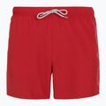 Herren EA7 Emporio Armani Badeshorts mit übergroßem Logo Pferdesport rot / silber