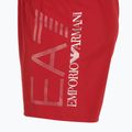 Herren EA7 Emporio Armani Badeshorts mit übergroßem Logo Pferdesport rot / silber 3