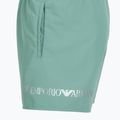 Herren EA7 Emporio Armani Extended Logo Boxer Badeshorts mineralblau / silber 3