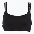 Zweiteiliger Damen-Badeanzug EA7 Emporio Armani Logo Tape Bikini Top schwarz 3