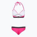 Zweiteiliger Damen-Badeanzug EA7 Emporio Armani Logo Tape Bikini Triangle neon pink 2