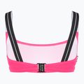 Zweiteiliger Damen-Badeanzug EA7 Emporio Armani Logo Tape Bikini Top neon pink 4