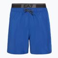Herren EA7 Emporio Armani Logo Tape Boxer türkis Meer schwimmen Shorts