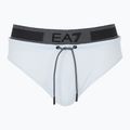 Herren EA7 Emporio Armani Logo Tape Badeslip weiß