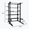 Trainingskäfig Centr Perform Series Half Rack Complete Package Centr x Hyrox black 9