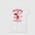 Kaotiko Washed Bella Ciao weißes Herren-T-Shirt 2