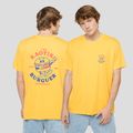 Herren Kaotiko Washed Burguer gelbes t-shirt 3