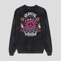 Herren Kaotiko Washed Celestial Disorder Sweatshirt schwarz 2