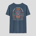 Herren Kaotiko Washed Free Your Mind t-shirt navy 2