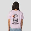 Kaotiko Washed Neverland malva t-shirt für Frauen 2