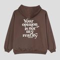 Kaotiko Damen Sweatshirt Your Opinion braun 5